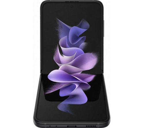 Samsung Galaxy Z Flip3 5G SM-F711B 6.7 Inch Qualcomm Snapdragon 888 8GB RAM 128GB Storage Android 11 Phantom Black V2 Mobile Phone