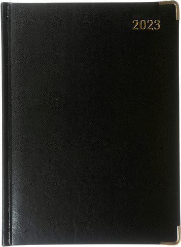 Collins Manager Diary Day Per Page Appointment Black 2023 1200V