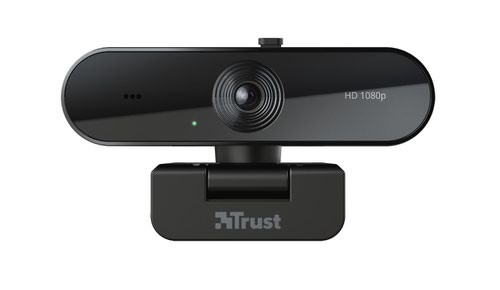 TRS24528 | The Trust TW-200 Full HD Webcam with Privacy Filter is capable of recording high-quality video at 30 FPS. The fixed-focus glass lens ensures you are always the centre of attention, while automatic white balance and light correction always shows you (and your rooms) true colours. A long-distance microphone picks up voices and sounds from up to 5m away. An LED indicator shows the webcam's status, while a built-in privacy filter puts you in control of your visibility. A universal stand means the webcam is suitable for any desk or monitor.