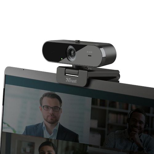 Trust TW-250 2K QHD Webcam with Privacy Filter Black 24421 Webcams TRS24421