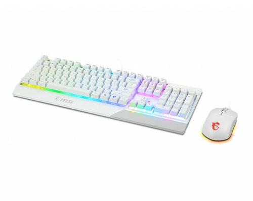 Get ready to game in style with VIGOR GK30 GAMING COMBO VIGOR GK30 WHITE GAMING KEYBOARD: - Mechanical-like plunger switches for a crisp typing experience - Stunning RGB lighting effects in 6 areas - Water repellent keyboard design - Fine-tune detailed settings with Dragon Centre CLUTCH GM11 WHITE GAMING MOUSE: - Stunning RGB lighting with over 7 lighting effects - 5-level DPI sensor matches with 5 different colours - Symmetrical mouse design - PMW-3325 Optical Sensor.