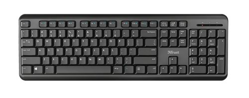 Trust TK-350 Wireless Silent Keyboard UK Black 24417 Keyboards TRS24417