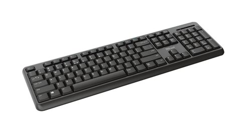 Trust TK-350 Wireless Silent Keyboard UK Black 24417