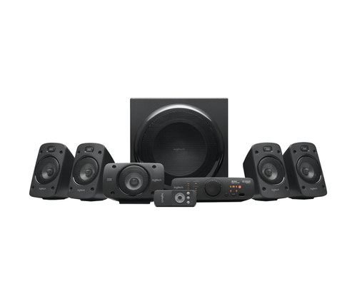 8LO980000469 | Fully immerse into a premium, theatre-quality audio experience in the comfort of your home. This 5.1 speaker system comes with a 1000 Watts Peak/500 Watts RMS power for a rich THX Certified surround sound. With the ability to decode Dolby Digital and DTS encoded soundtracks, Z906 takes your movie and music experience to a whole new level.