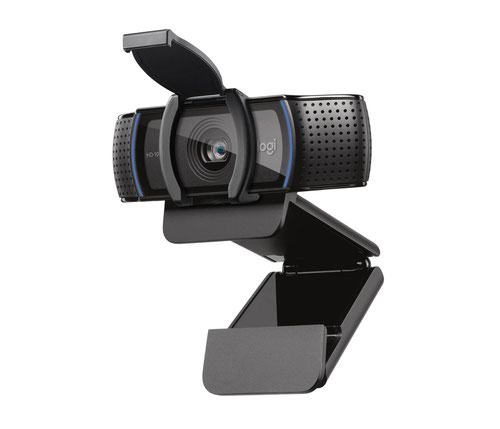Logitech C920s HD Pro 30 fps 1920 x 1080 Pixels Resolution USB Webcam Black