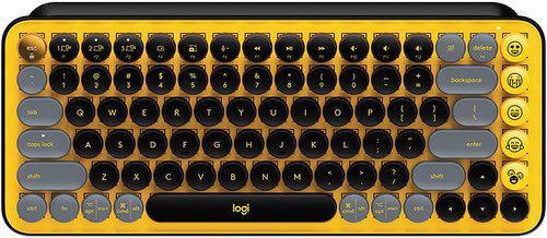 Logitech Pop Keys RF Wireless Bluetooth QWERTY UK English Mechanical Keyboard Blast Yellow
