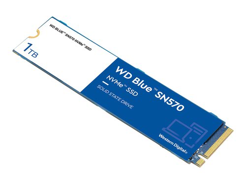 Western Digital Blue SN570 1TB M.2 PCI Express 3.0 NVMe Internal Solid State Drive Solid State Drives 8WDS100T3B0C