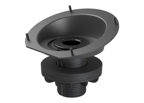 8LO952000080 | Designed for conference room tables with centre-located grommet holes, the Riser Mount secures the touch controller in place and elevates the display angle to 30 degrees for better visibility and easier operation while seated. Tap Riser Mount maintains a clean tabletop by routing cables through the grommet hole, and swivels 180 degrees for convenient operation from both sides of the table. Compatible with most meeting room tables.