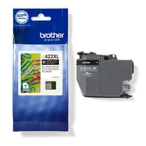32957J - Brother LC422XLBK 3000 Page High Yield Black Ink Cartridge