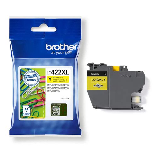 Brother LC422XLY Inkjet Cartridge High Yield Yellow LC422XLY - BA81561