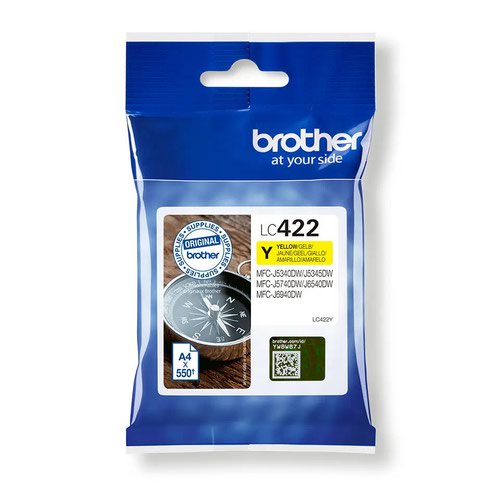 OEM Brother LC422Y Yellow Ink Cartridge