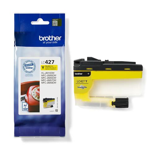 32948J - Brother LC427Y Yellow 1500 Page Ink Cartridge