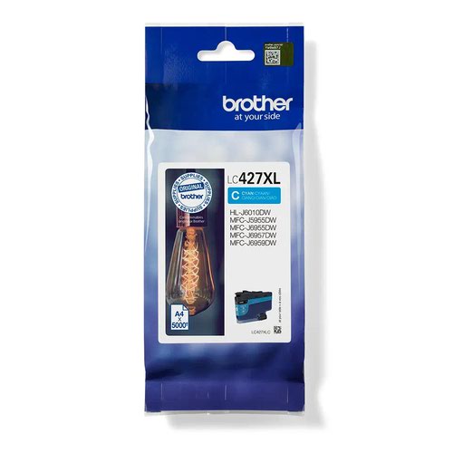 Brother High Capacity Cyan Ink Cartridge 5k pages - LC427XLC