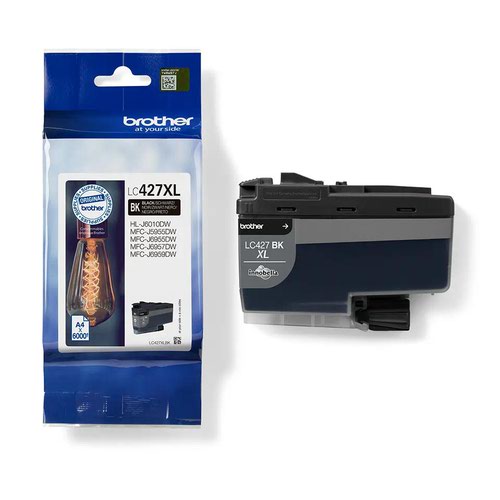 Brother High Capacity Black Ink Cartridge 6k pages - LC427XLBK