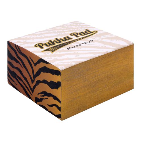 Pukka Pad Wild Memo Block 500 sheets 80 x 80 x 43mm 9535-WLD