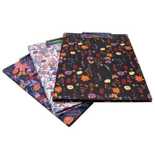 Pukka Pad Bloom A4 Padfolio Black Floral With Matching Refill Pad 9581-BLM Pukka Pads Ltd