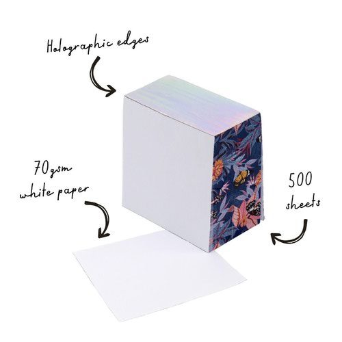 23976PK - Pukka Pad Bloom Memo Block 500 sheets 80 x 80 x 43mm 9514-BLM