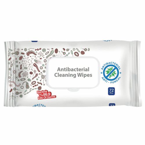 ValueX Antibacterial/Virucidal Wipes (Pack 72) ABW72AG