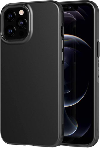 Tech21 Studio Colour Charcoal Black Apple iPhone 12 Pro Max Mobile Phone Case Tech 21