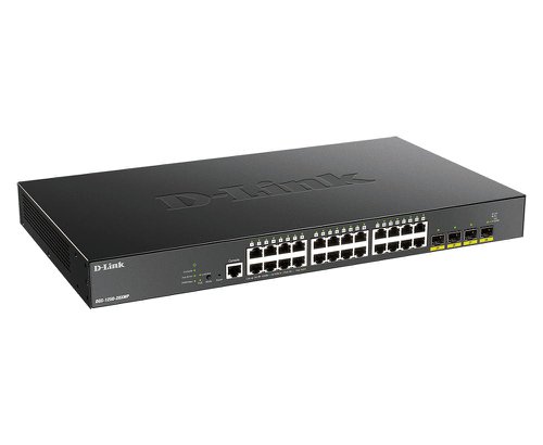 D Link DGS 1250 28XMP 24 Port Power Over Ethernet Smart Switch with 4 x SFP Plus Ports Ethernet Switches 8DLDGS125028
