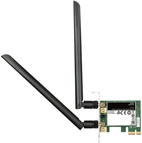 D Link DWA 582 Wireless AC1200 DualBand PCIe Adapter Network Card