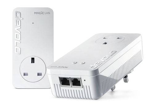 Devolo Magic 2 WiFi 6 2400 Mbits Ethernet LAN Powerline Network Adapters 2 Pack