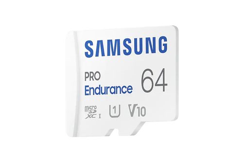 Samsung PRO Endurance 64GB Class 10 MicroSDHC Memory Card and Adapter