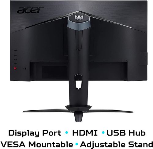 Acer Predator XB253QGX 24.5 Inch 1920 x 1080 Pixels Full HD Resolution 1ms Response Time DisplayHDR 400 HDMI DisplayPort LED Gaming Monitor