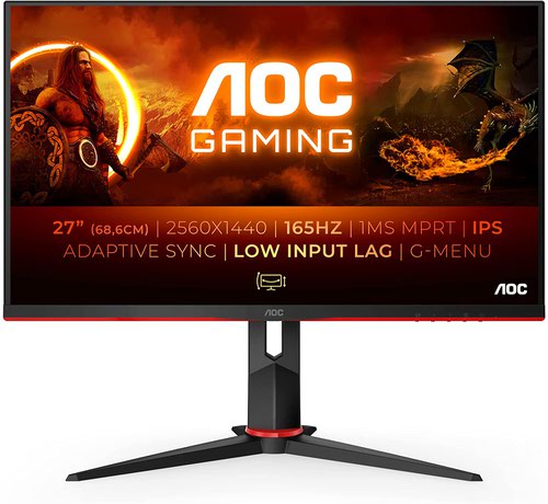 8AOQ27G2S | The Q27G2S/EU sports a 27” IPS-panel with a QHD 2K resolution to display your favourite game with captivating graphics. A rapid refresh rate of 165Hz, a response time of 1ms MPRT and G-Sync compatibility ensure the clear images can be upheld no matter how riotous your in-game team fights become!