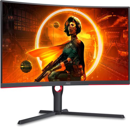 AOC CQ32G3SU 31.5 Inch 2560 x 1440 Pixels Quad HD Resolution 165Hz Refresh Rate 1ms Response Time HDMI DisplayPort USB LED Gaming Monitor
