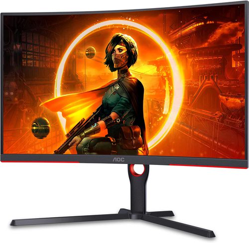 AOC CQ32G3SU 31.5 Inch 2560 x 1440 Pixels Quad HD Resolution 165Hz Refresh Rate 1ms Response Time HDMI DisplayPort USB LED Gaming Monitor