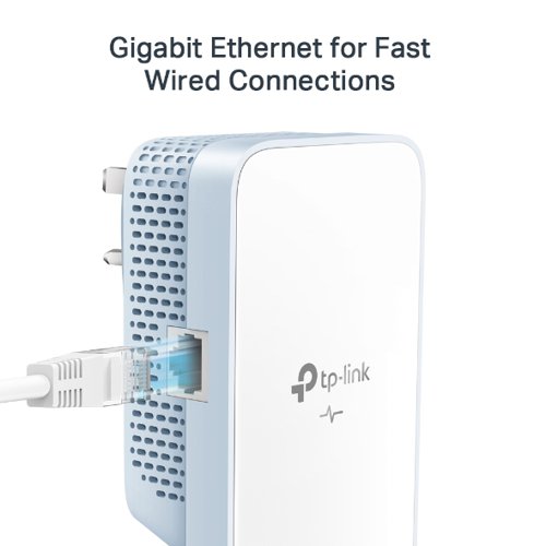 TP Link AV1000 Gigabit Ethernet Powerline AC Home Plug WiFi Kit Home Plug Network 8TPTLWPA7517KIT