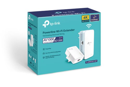 TP Link AV1000 Gigabit Ethernet Powerline AC Home Plug WiFi Kit
