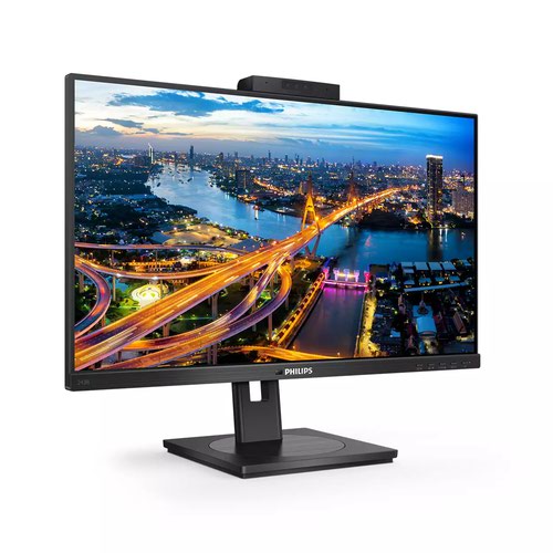 8PH243B1JH | This Philips monitor offers 100 W power delivery and a simple laptop docking solution. One USB dual mesh cable with Type C and A connectors delivers video, Ethernet, power charge and DisplayLink functions. Windows Hello webcam offers greater security. 