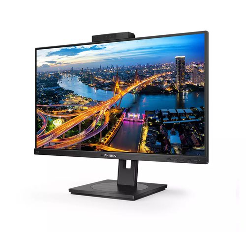 8PH243B1JH | This Philips monitor offers 100 W power delivery and a simple laptop docking solution. One USB dual mesh cable with Type C and A connectors delivers video, Ethernet, power charge and DisplayLink functions. Windows Hello webcam offers greater security. 