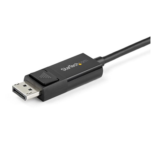 This USB-C™ to DisplayPort™ 1.2 cable lets you connect your USB Type-C™ (or Thunderbolt 3™) device to a DisplayPort display, or a DP device to a USB-C display with just one cable.At 3.3 ft. (1 m) in length, this?bidirectional adapter cable delivers a compact?connection that eliminates excess adapters and cabling,?ensuring?a tidy, professional installation. 