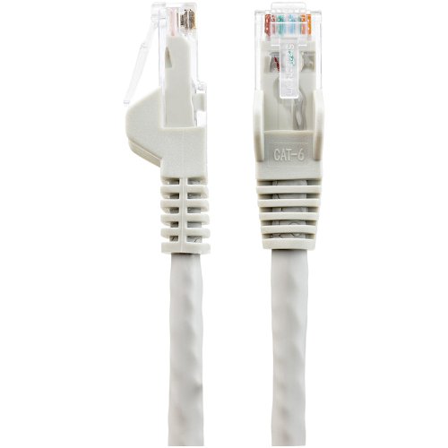 StarTech.com 2m CAT6 Low Smoke Zero Halogen 10 Gigabit Ethernet RJ45 UTP Network Cable with Strain Relief Grey Network Cables 8STN6LPATCH3MGR