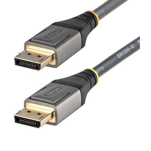 StarTech.com 5m Certified DisplayPort 1.4 8K 60Hz HDR10 Ultra HD 4K 120Hz Cable AV Cables 8STDP14VMM5M