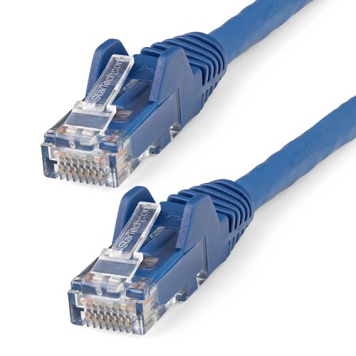 StarTech.com 2m CAT6 Low Smoke Zero Halogen 10 Gigabit Ethernet RJ45 UTP Network Cable with Strain Relief Blue 8STN6LPATCH2MBL