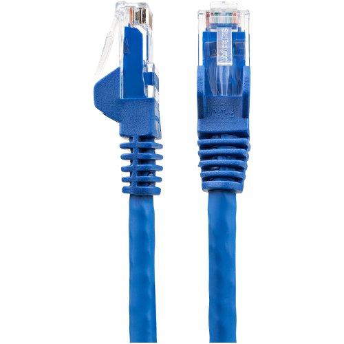 StarTech.com 2m CAT6 Low Smoke Zero Halogen 10 Gigabit Ethernet RJ45 UTP Network Cable with Strain Relief Blue Network Cables 8STN6LPATCH2MBL