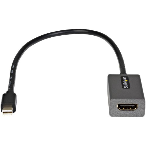 StarTech.com 1080p Mini DisplayPort 1.2 to HDMI Adapter 12 Inch Long Attached Cable