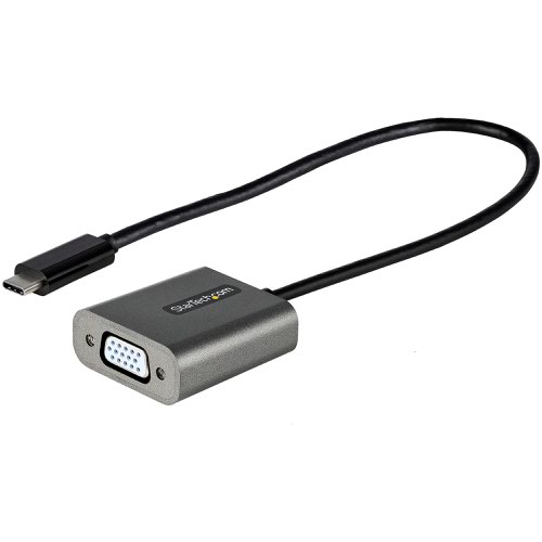 StarTech.com 1080p USB C to VGA Adapter 12 Inch Cable  8STCDP2VGAEC