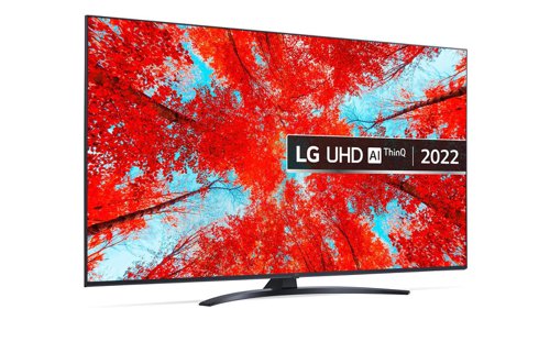 Enjoy rich 4K HDR picture vibrancy, colour and depth, with LG's UQ91 TV. Driven by the brand's a5 Gen5 AI processor for enhanced Ultra HD visuals, it features AI Sound Pro tech for an immersive and cinematic viewing experience. Use LG's award-winning webOS smart platform to stream shows from such apps as Netflix and Prime Video, and you can interact by voice with both the Google Assistant and Alexa built in.