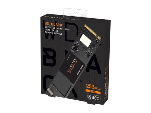 Western Digital Black SN750 SE 250GB PCIe G4 M.2 NVMe Internal Solid State Drive 8WDS250G1B0E