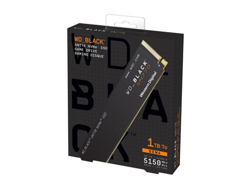 Western Digital 1TB Black SN770 PCIe G4 M.2 NVMe Internal Solid State Drive