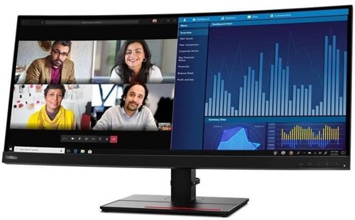 Lenovo ThinkVision P34w20 34.1 Inch 3440 x 1440 Pixels Wide Quad HD Resolution 60Hz Refresh Rate 4ms Response Time HDMI DisplayPort USB Monitor  8LEN62CCRAT3
