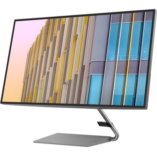 Lenovo Q27h10 27 Inch 2560 x 1440 Wide Quad HD Resolution 4ms Response Time 75Hz Refresh Rate IPS Panel HDMI DisplayPort USB Hub Monitor  8LEN66A7GAC2