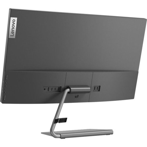 Lenovo Q27h10 27 Inch 2560 x 1440 Wide Quad HD Resolution 4ms Response Time 75Hz Refresh Rate IPS Panel HDMI DisplayPort USB Hub Monitor  8LEN66A7GAC2