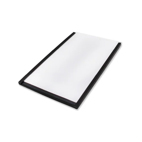 Beaverswood Magnetic PVC Label Holder (Clear) With White Card For Shelving and Racking H60mmxW100mm (Pack 100) - ML610
