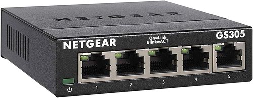 Netgear 5 Port SOHO SW 300 Series Unmanaged Gigabit Ethernet Network Switch 8NEGS305300 Buy online at Office 5Star or contact us Tel 01594 810081 for assistance